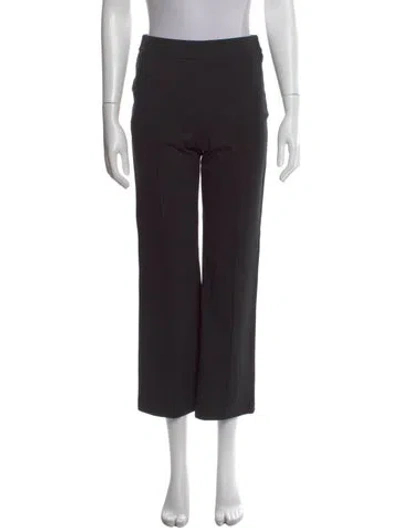 Pre-owned Staud Straight Leg Pants In Black