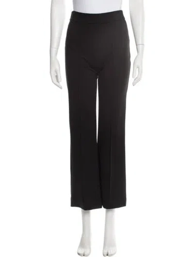 Pre-owned Staud Straight Leg Pants In Black