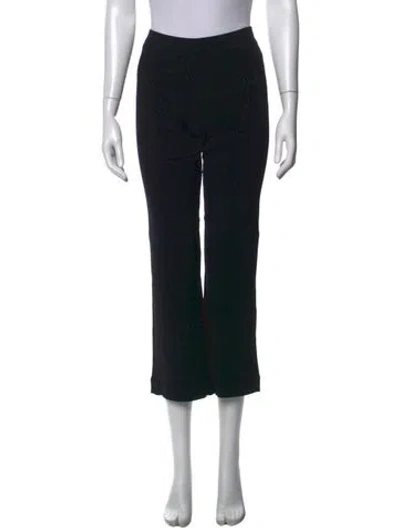 Pre-owned Staud Straight Leg Pants In Black