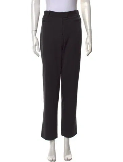 Pre-owned Staud Straight Leg Pants In Black