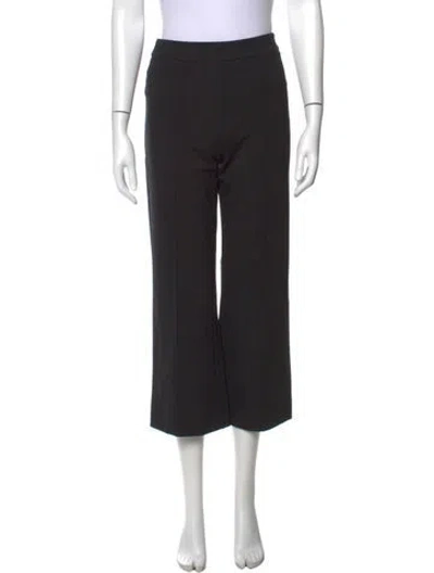 Pre-owned Staud Straight Leg Pants In Black