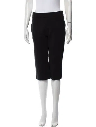 Pre-owned Staud Straight Leg Pants In Black