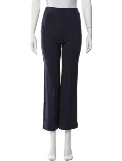 Pre-owned Staud Straight Leg Pants In Black