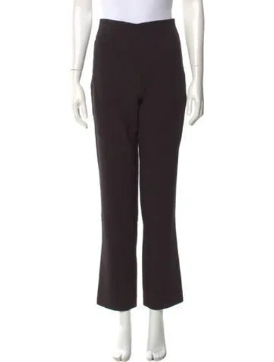 Pre-owned Staud Straight Leg Pants In Black