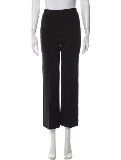 Pre-owned Staud Straight Leg Pants In Black