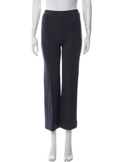 Pre-owned Staud Straight Leg Pants In Blue