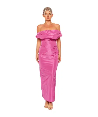 Staud Strapless Dress In Pink