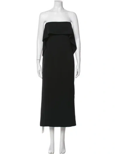 Pre-owned Staud Strapless Midi Length Dress In Multi