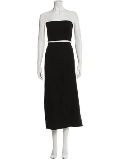 Pre-owned Staud Strapless Midi Length Dress W/ Tags In Multi