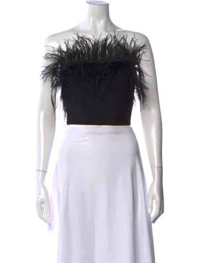 Pre-owned Staud Strapless Sweater In Black