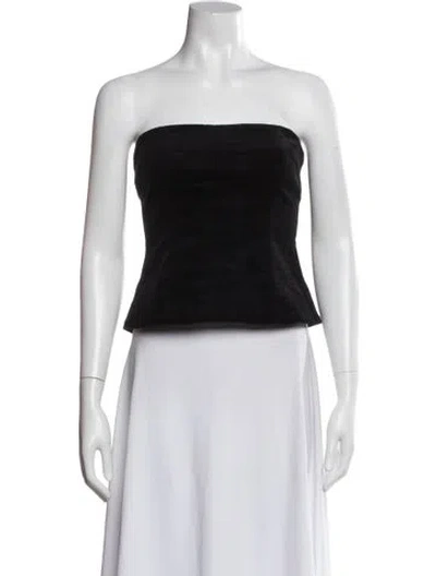 Pre-owned Staud Strapless Top In White