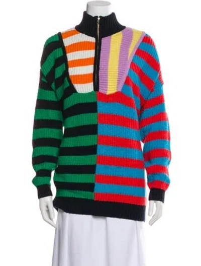 Pre-owned Staud Striped Jacket In Multi