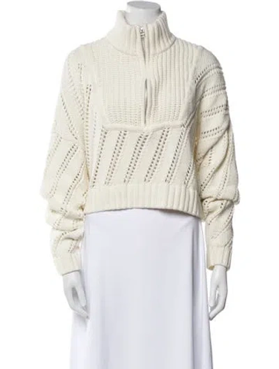 Pre-owned Staud Striped Jacket In Neutral