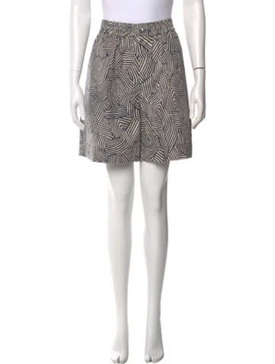 Pre-owned Staud Striped Knee-length Shorts In Multi