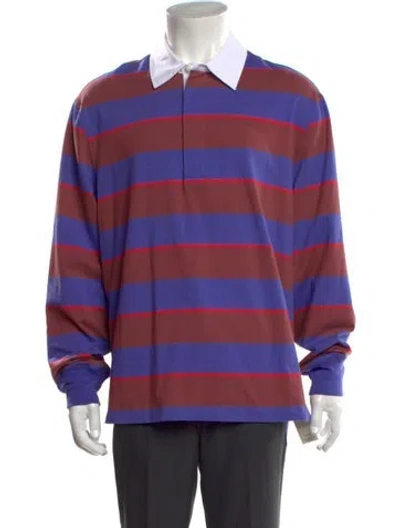 Pre-owned Staud Striped Long Sleeve In Purple