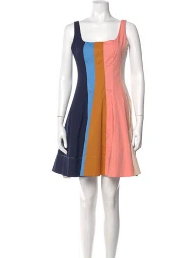 Pre-owned Staud Striped Mini Dress