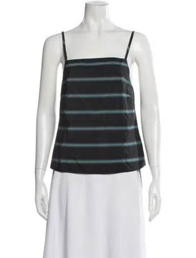Pre-owned Staud Striped Square Neckline Top W/ Tags In Multi