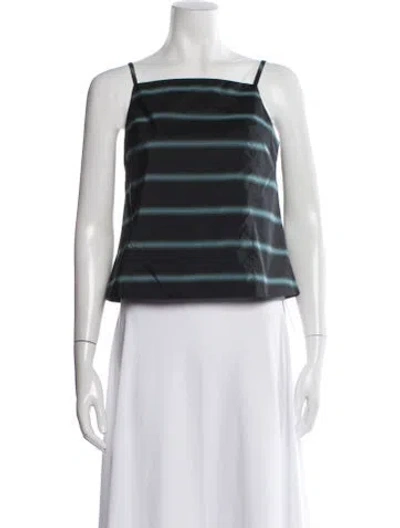 Pre-owned Staud Striped Square Neckline Top W/ Tags In Multi