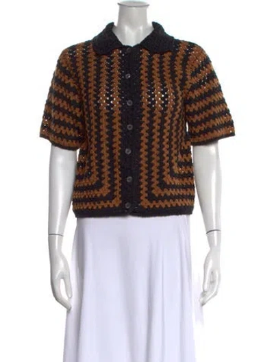Pre-owned Staud Striped Sweater In Multicolor