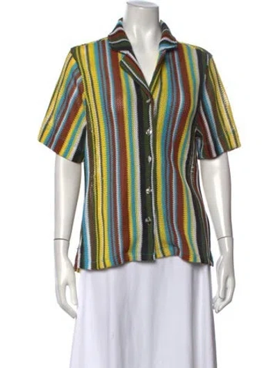 Pre-owned Staud Striped Sweater In Multicolor