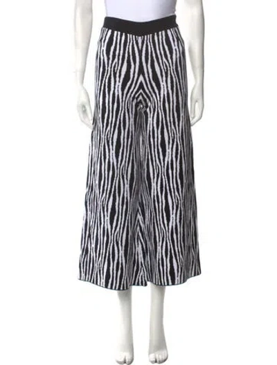 Pre-owned Staud Striped Wide Leg Pants In Multi