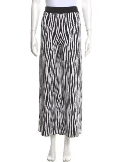 Pre-owned Staud Striped Wide Leg Pants In Multi