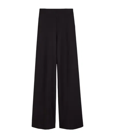 Staud Stroll Crepe Trousers In Black