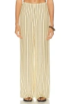 Staud Stroll Silk Pant In Neutral