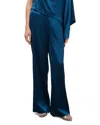 Staud Stroll Silk Pants In Blue
