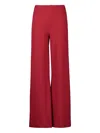 Staud Stroll Wide-leg Trousers In Red