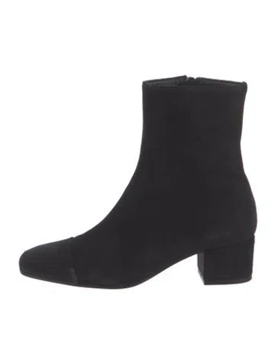 Pre-owned Staud Suede Boots In Black