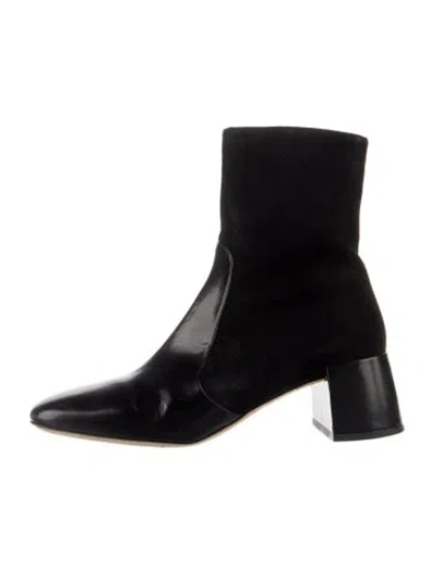 Pre-owned Staud Suede Boots In Black