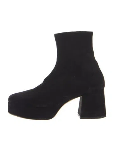 Pre-owned Staud Suede Boots In Blue