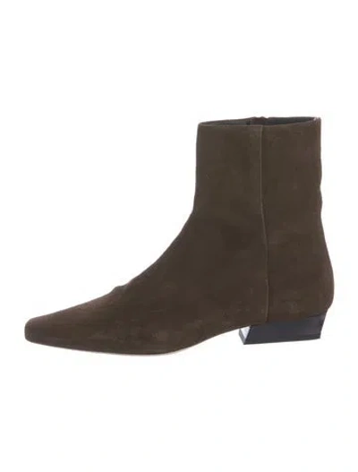 Pre-owned Staud Suede Boots In Brown
