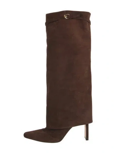 Pre-owned Staud Suede Boots In Brown
