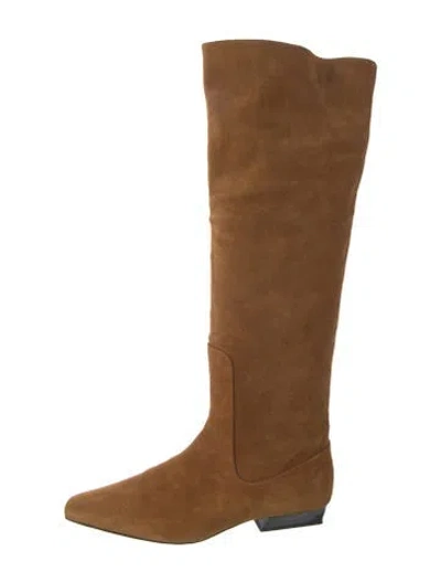 Pre-owned Staud Suede Boots In Brown