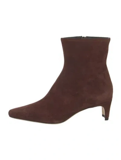 Pre-owned Staud Suede Boots In Brown