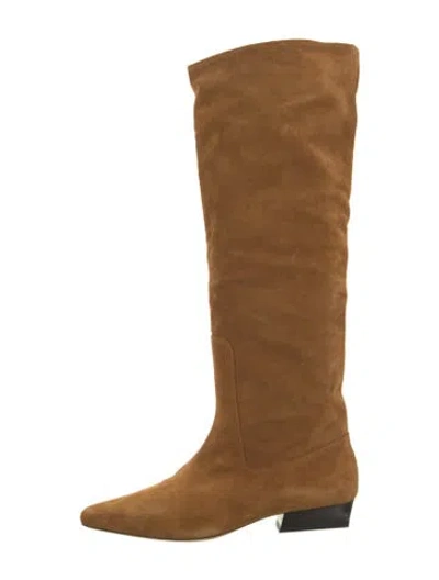 Pre-owned Staud Suede Boots In Brown