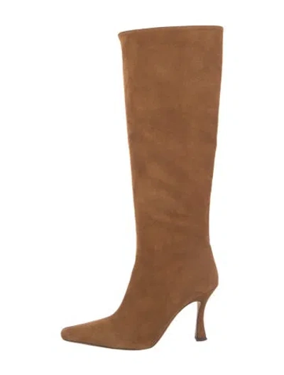 Pre-owned Staud Suede Boots In Brown