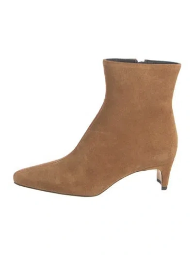 Pre-owned Staud Suede Boots In Brown