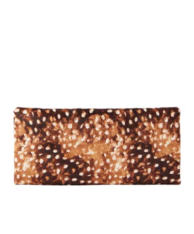 Staud Suede Clutch In Nude