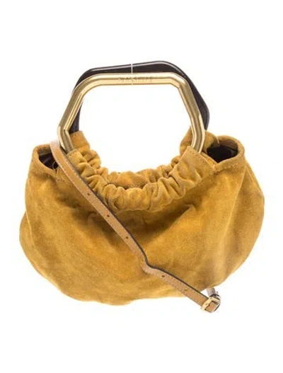 Pre-owned Staud Suede Hobo In Neutrals