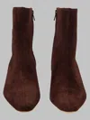 Staud Suede Leather Ankle Boots In Multi