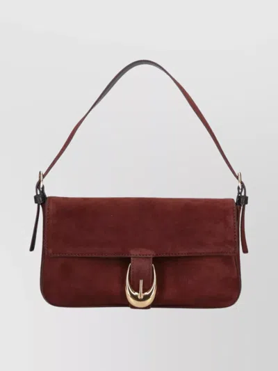 Staud Suede Shoulder Bag Adjustable Strap