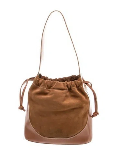 Pre-owned Staud Suede Shoulder Bag In Brown