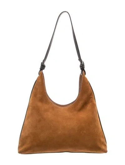 Pre-owned Staud Suede Shoulder Bag In Brown