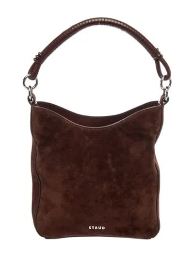Pre-owned Staud Suede Shoulder Bag In Brown