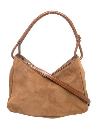 Pre-owned Staud Suede Shoulder Bag In Brown