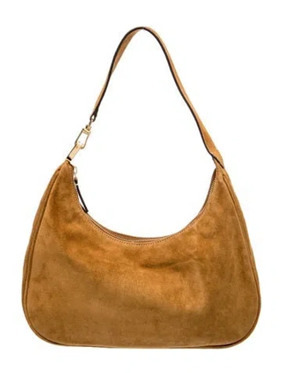 Pre-owned Staud Suede Sylvie In Brown
