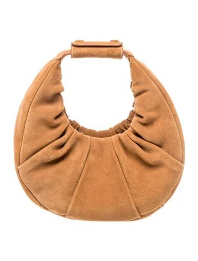 Pre-owned Staud Suede Top Handle Bag In Brown